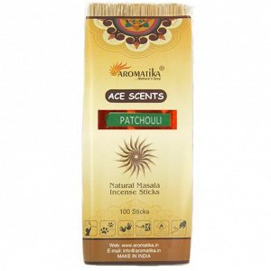 Aromatika Ace Scent Masala благовония Patchouli ПАЧУЛИ, 100 палочек в уп