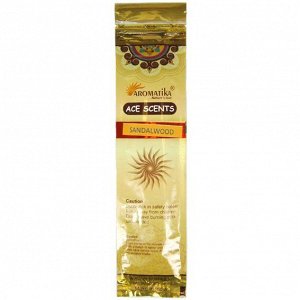 Aromatika AceScent Masala благовония Sandalwood САНДАЛОВОЕ ДЕРЕВО, 20 палочек в уп