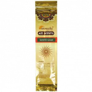Aromatika AceScent Masala благовония White Sage БЕЛЫЙ ШАЛФЕЙ, 20 палочек в уп