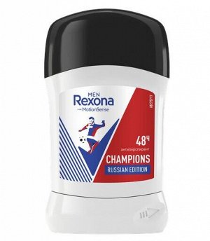 Rexona антиперспирант-стик мужской Champions, защита от запаха и пота 48 часов 50 мл