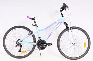 Велосипед CONNOR EMILIA MTB 24" (B) FS 18SP RA25-250 (фиолетово/голубой)