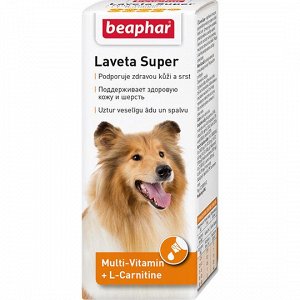 Беафар витамины для собак Laveta super Витаминный комплекс для кожи и шерсти 50 мл*6