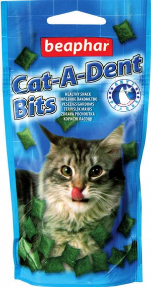 Беафар для кошек подушечки для чистки зубов Cat-a-dent bits 35г
