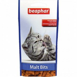 Беафар для кошек подушечки с мальт-пастой Malt bits 35 гр (син)