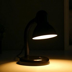 Настольная лампа 1x60W E27 черная 14x14x32см