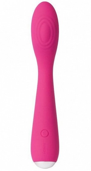 Ярко-розовый G-стимулятор IRIS Clitoral & G-spot Vibrator - 18 см.