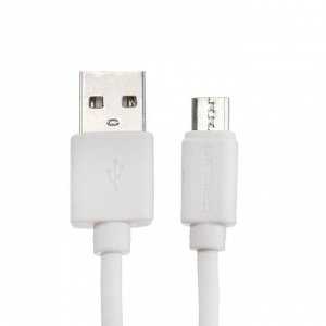 Кабель Crown CMCU-3012M, micro USB - USB, 2 А, 1 м, белый