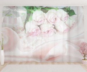 Фототюль Шелковые розы