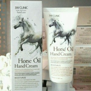 3W CLINIC Крем для рук увлажняющий с лошадинным маслом Hand Cream - Horse Oil, 100 мл, 100 мл