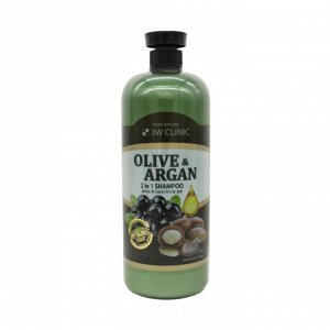 3W Шампунь "Olive&Argan 2in1 Shampoo", 500мл