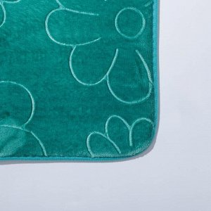 Набор ковриков для ванны и туалета Доляна «Поле», 2 шт: 39x50, 50x80 см, цвет зелёный