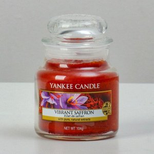 Свеча ароматическая в банке Яркий шафран Vibrant Saffron,104 гр, 25-45 ч