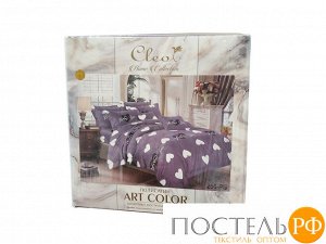 КПБ Cleo полисатин "Art Color" дуэт 145*215*2 220*240*1(±5) 50*70*2(±2) 70*70*2(±2) 41/051-AC