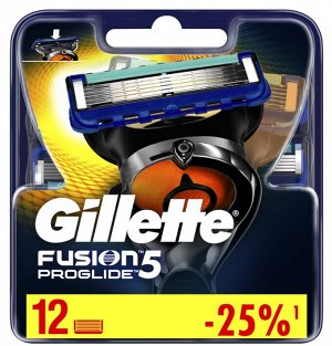 GILLETTE® FUSION ProGlide Сменные кассеты для бритья 12шт