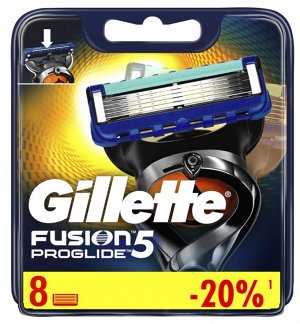 GILLETTE® FUSION ProGlide Сменные кассеты для бритья 8шт