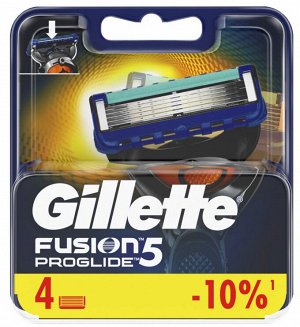 GILLETTE®FUSION ProGlide Сменные кассеты для бритья 4шт