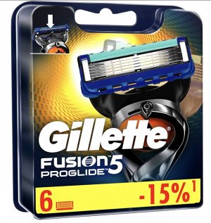 GILLETTE® FUSION ProGlide Сменные кассеты для бритья 6шт