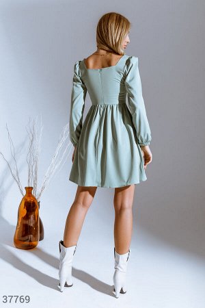 Мятное платье-мини