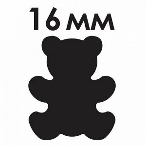 Дырокол фигурный "Мишка", диаметр вырезной фигуры 16 мм, ОСТРОВ СОКРОВИЩ, 227159