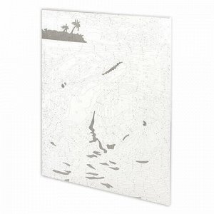 Картина по номерам 40х50 см, ОСТРОВ СОКРОВИЩ "Дельфины", на подрамнике, акриловые краски, 3 кисти, 662482