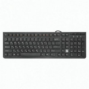 Клавиатура проводная DEFENDER UltraMateSM-530 RU, USB, 104 + 16 допополнительных клавиш, черная, 45530