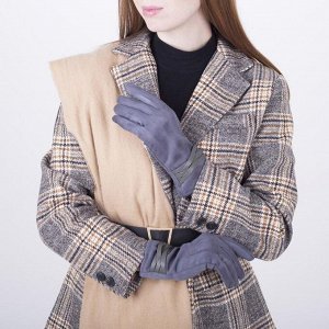 Перчатки женские, безразмерные, с утеплителем, цвет серый