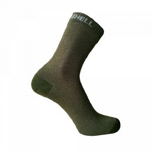 Водонепроницаемые носки DexShell Ultra Thin Crew, оливковый зеленый