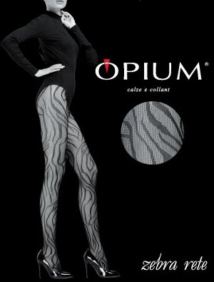 Колготки Женские Opium Zebra Rete nero