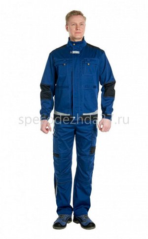Куртка рабочая "Амблер" цв.т.синий/чёрный тк.worktex