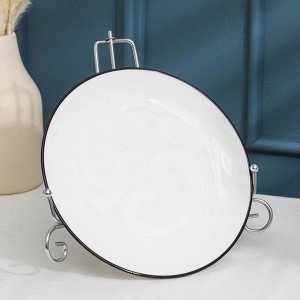 Подставка под тарелки Доляна, 13.5x20.5 см, хромированная
