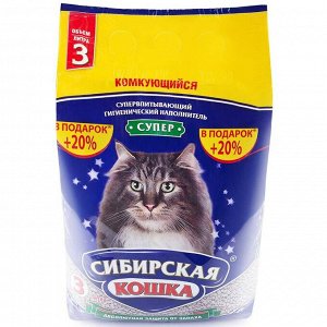 Сибирская кошка наполнитель 3л Супер