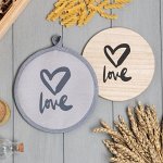 Набор кухонный &quot;Love&quot; прихватка, подставка под горячее