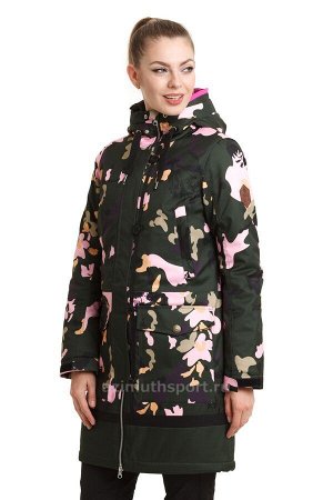 Женская куртка-парка Azimuth B 8472_77 Хаки Зеленый