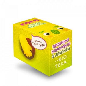 BIOTEKA Печенье кокосовое СOCO COOKIE MONSTER с лимоном, 150 г