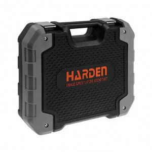 Набор инструментов HARDEN 510432, CRV, 1/2", пластиковый кейс, 32 предмета