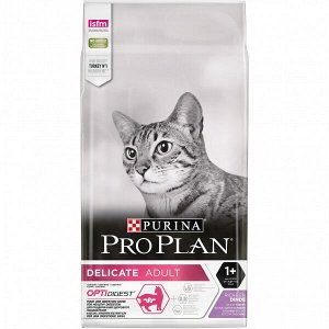 Pro Plan (Проплан) Delicate Optidigest сухой корм для кошек с чувствительным пищеварением Индейка 3кг