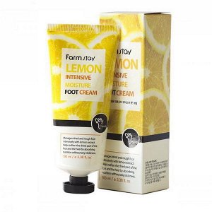 Увлажняющий крем для ног FarmStay Lemon Intensive Moisture Foot Cream, 100мл