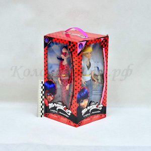 Кукла набор Леди Баг и Супер-Кот (Lady Bug) 30см (4куклы)(гнутся суставы)(№8833)