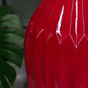 Ваза напольная "Эллада", бордовая, 71 см, керамика