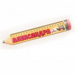 Линейка деревянная &quot;Карандаш/ Александра&quot;