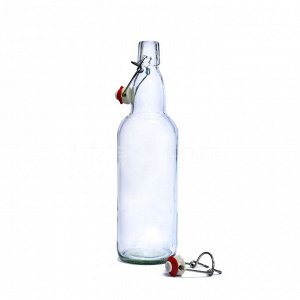 Бутылка бугельная прозрачная 1 л