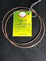 Серьги конго из серебра с позолотой