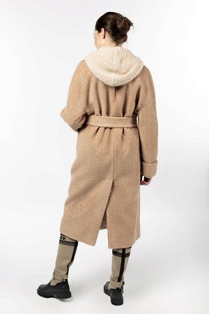 01-10354 Пальто женское демисезонное (пояс)