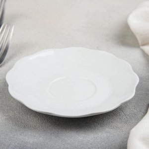 Тарелка TURON PORCELAIN «Классика», d=12,5 см, цвет белый