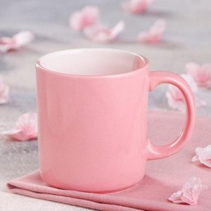 Кружка "Офисная", бело-розовая, 8 марта, керамика, 0.35 л, микс
