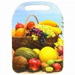 Доска разделочная деревянная &quot;Корзина с фруктами&quot; 29х21х0,6с