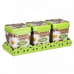 Банка для сыпучих продуктов полиэтиленовая &quot;Плетенка&quot; набор