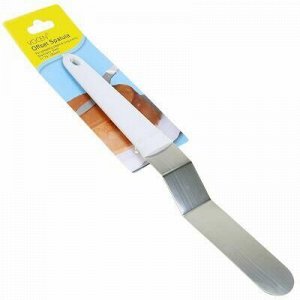 Нож кондитерский (лопатка для блинов) из нержавеющей стали "Бельгия" 16см, пластмассовая ручка 13,5см, на картоне (Китай)