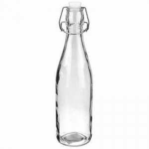 Бутылка стеклянная бугельная крышка "Кристалл" 0,5л h27см, д