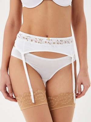 Пояс для чулок с кружевом Sposa. Белый цвет